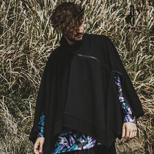 NO ID. BLACK 3wayリブZIPポンチョ 453006-532T画像