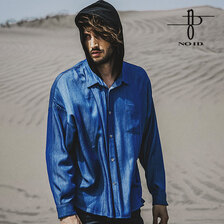 NO ID. フード付テンセルデニムBIG-SH 853006-545S画像