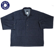 POST OVERALLS 1204 10oz denim Army Shirt indigo画像