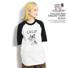 The Endless Summer TES COLLEGE BUHI RAGLAN T-SHIRT -BLACK- FH-23574357画像