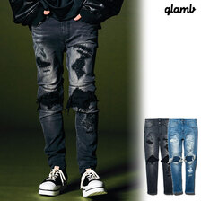 glamb Damaged Biker Skinny Denim GB0423-P04画像