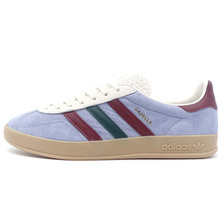 adidas GAZELLE INDOOR BLUE DAWN/COLLEGE BURGUNDY/COLLEGE GREEN IG4994画像