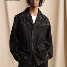 Schott NEP BLACK DENIM WESTERN JACKET 7823252009画像