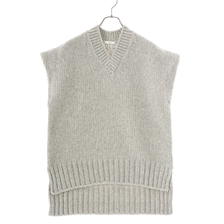ATON WOOL MOLE V-NECK VEST KRAGSW0704画像