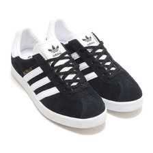adidas GAZELLE 85 CORE BLACK/FOOTWEAR WHITE/GOLD METALLIC IE2166画像