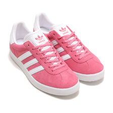 adidas GAZELLE 85 PINK FUSION/FOOTWEAR WHITE/GOLD METALLIC IG5004画像