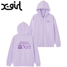 X-girl MY EMOTIONS ZIP UP SWEAT HOODIE XGIRL 105233012003画像