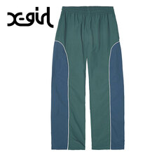 X-girl CONTRAST PIPING PANTS 105233031007画像