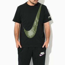 NIKE Big Swoosh Hybrid S/S Tee Black FD1243-010画像