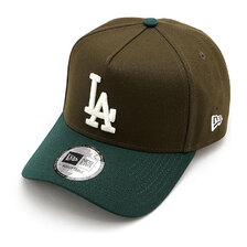 NEW ERA 9FORTY A-Frame Beef and Broccoli ロサンゼルス・ドジャース ウォルナット ダークグリーンバイザー 13750645画像