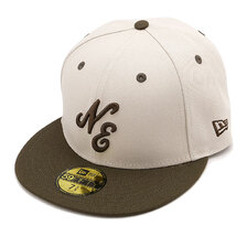 NEW ERA 59FIFTY Classic Logo クラシックロゴ ストーン ウォルナットバイザー 13751162画像