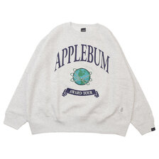 APPLEBUM College Logo Big Crew Sweat ASH画像