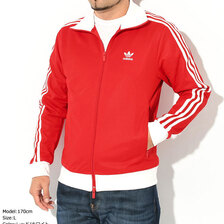 adidas Beckenbauer Track Top Jersey JKT Originals RED/WHITE IM4511画像