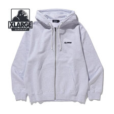 X-LARGE STANDARD LOGO ZIP HOODED SWEATSHIRT 101233012009画像