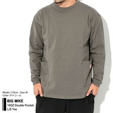 BIG MIKE 10OZ Double Pocket L/S Tee 102338200画像
