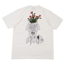 STUSSY FLOWER BOMB TEE WHITE画像