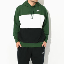 NIKE Club+ FT CB Pullover Hoodie Green/White FB7416-323画像