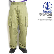 FIDELITY MILITARY TWILL CARGO PANTS -KHAKI- 23375004画像