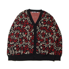 ANNA SUI 総柄ブークレ ニットカーデ 13222039画像