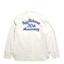 Buzz Rickson's WHITE CHAMBRAY WORK SHIRT - BUZZ RICKSON'S 30th ANNIVERSARY MODEL - BR29815画像