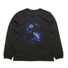 TAILOR TOYO LONG SLEEVE SUKA T-SHIRT EMBROIDERED "EAGLE, TIGER & DRAGON" TT69299画像