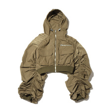 ANNA SUI NYC シャカ2 シャーリングショート MA-1 KHAKI 13221015画像