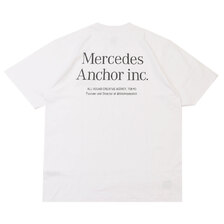 MERCEDES ANCHOR INC. EMBROIDERY TEE WHITE画像
