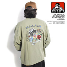 BEN DAVIS GOOD LUCK BRUSHED LS -KHAKI- C-23780042画像