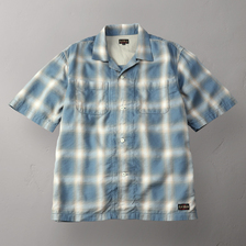 THE FLAT HEAD OMBRE CHECK SHORT SLEEVE SHIRT FN-SCR-015S画像