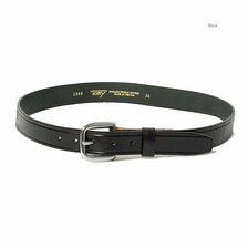 Tory Leather 1 1/4 Creased Belt w/ Brass HD BLACK TO-2363SP画像