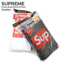 Supreme &times; Hanes Boxer Briefs (4 Pack)画像