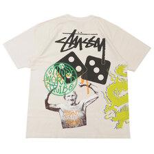 STUSSY STRIKE PIG DYED TEE NATURAL画像