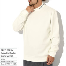 FRED PERRY M5548 Branded Collar Crew Sweat画像