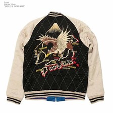 TAILOR TOYO Mid 1950s Style Acetate Quilted Souvenir Jacket "KOSHO & CO." Special Edition "EAGLE & JAPAN MAP" &times; "DRAGON & TIGER" TT15417-119画像