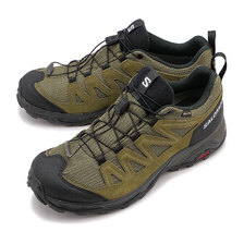 SALOMON X WARD LEATHER GTX DeepLichenGreen/Black/OliveNight L47182200画像