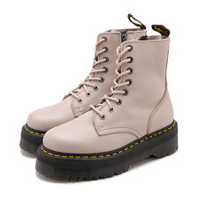 Dr.Martens JADON III PISA LEATHER PLATFORM BOOTS VINTAGE-TAUPE 31159348画像
