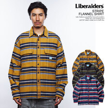 Liberaiders STRIPE FLANNEL SHIRT 751012303画像