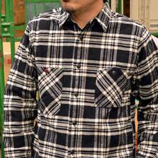 FOB FACTORY HEAVY NEL WORK SHIRT F3481画像