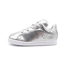 adidas STAN SMITH EL I "Disney / Mickey Mouse" SILVER METALLIC/CORE BLACK/FTWR WHITE ID7186画像