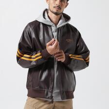 AVIREX TRACK LEATHER JACKET 7833250083画像