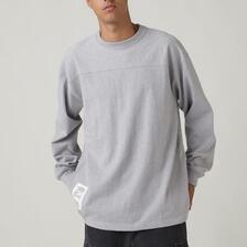 AVIREX BASIC HEAVYWEIGHT L/S FOOTBALL T-SHIRT 7833930010画像