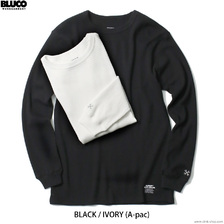 BLUCO 2PAC THERMAL SHIRTS A-PACK (IVORY/BLACK) 0214画像