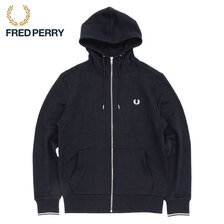 FRED PERRY Hooded Zip Through Sweatshirt J7536画像