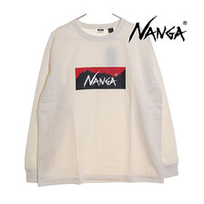 NANGA ECO HYBRID BOX LOGO L/S TEE NW2311-1G299画像
