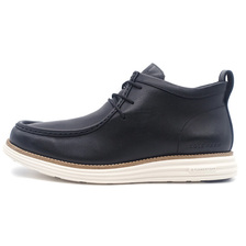 COLE HAAN ORIGINALGRAND MOC TOE CHUKKA BLACK/CH NATURAL/IVORY WR C38733画像