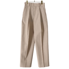 ATON WOOL GABARDINE TAPARED TUCKED PANTS PRAGSW0808画像