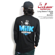 COOKMAN Long Sleeve T-Shirts Milk -BLACK- 231-33111画像