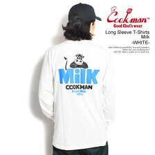COOKMAN Long Sleeve T-Shirts Milk -WHITE- 231-33111画像