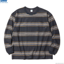 RADIALL CUTLASS - CREW NECK T-SHIRT L/S (MIDNIGHT BLACK) RAD-23-AW-CUT004画像