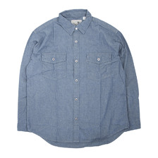 Levi's SILVER TAB 2 POCKET SHIRT BLUE WORN IN A5767-0001画像